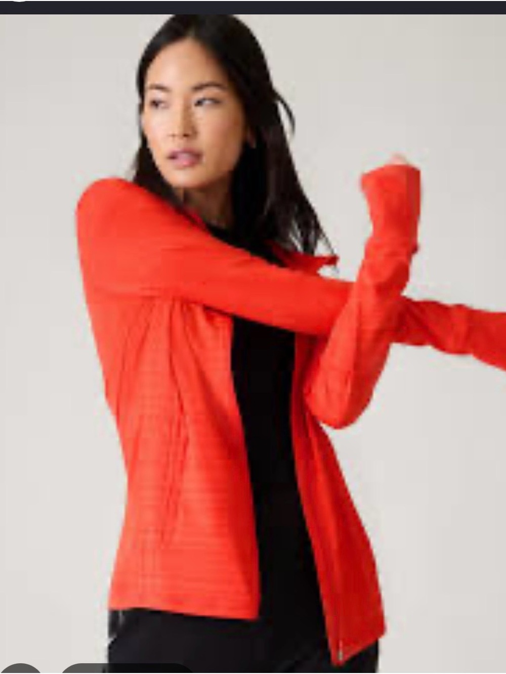 Pacifica Illume Orange Women's Lightweight Zip-Front work out Jacket
